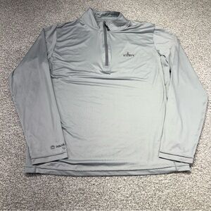 Men's Habit Long Sleeve Black Fork Mountain 1/4 Zip Performance Layer Size Large